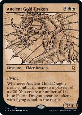 Image for Ancient Gold Dragon (Showcase) (376) [Commander Legends: Battle for Baldur's Gate] - Magic: The Gathering