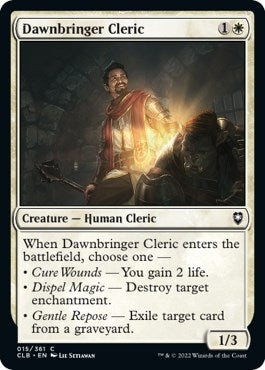 Image for Dawnbringer Cleric (15) [Commander Legends: Battle for Baldur's Gate] - Magic: The Gathering
