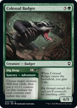 Image for Colossal Badger (223) [Commander Legends: Battle for Baldur's Gate] - Magic: The Gathering
