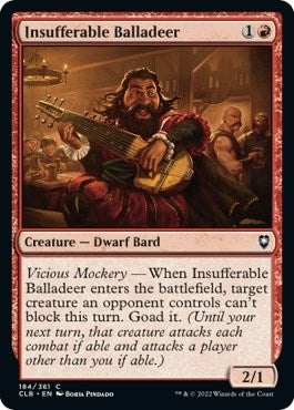 Image for Insufferable Balladeer (184) [Commander Legends: Battle for Baldur's Gate] - Magic: The Gathering
