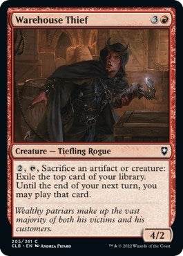Image for Warehouse Thief (205) [Commander Legends: Battle for Baldur's Gate] - Magic: The Gathering
