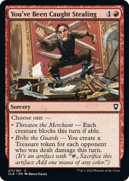 Image for You've Been Caught Stealing (211) [Commander Legends: Battle for Baldur's Gate] - Magic: The Gathering
