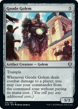 Image for Geode Golem (316) [Commander Legends: Battle for Baldur's Gate] - Magic: The Gathering