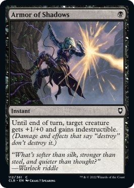 Image for Armor of Shadows (112) [Commander Legends: Battle for Baldur's Gate] - Magic: The Gathering