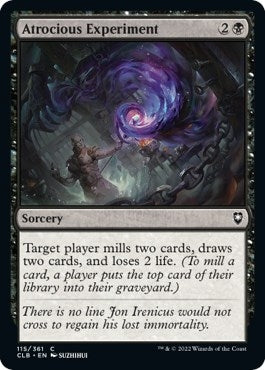 Image for Atrocious Experiment (115) [Commander Legends: Battle for Baldur's Gate] - Magic: The Gathering