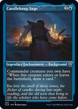Image for Candlekeep Sage (Foil Etched) (482) [Commander Legends: Battle for Baldur's Gate] - Magic: The Gathering