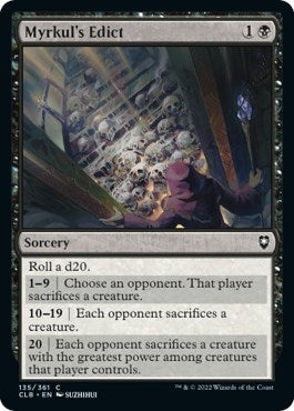 Image for Myrkul's Edict (135) [Commander Legends: Battle for Baldur's Gate] - Magic: The Gathering