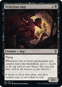 Image for Nefarious Imp (137) [Commander Legends: Battle for Baldur's Gate] - Magic: The Gathering