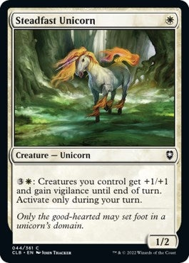 Image for Steadfast Unicorn (44) [Commander Legends: Battle for Baldur's Gate] - Magic: The Gathering