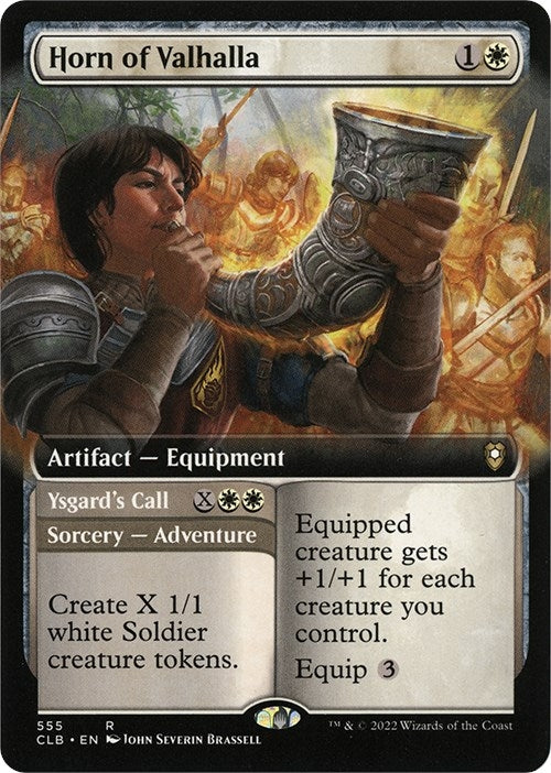 Image for Horn of Valhalla (Extended Art) (555) [Commander Legends: Battle for Baldur's Gate] - Magic: The Gathering