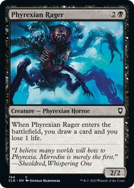 Image for Phyrexian Rager (766) [Commander Legends: Battle for Baldur's Gate] - Magic: The Gathering