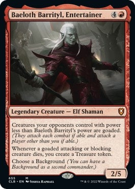 Image for Baeloth Barrityl, Entertainer (655) [Commander Legends: Battle for Baldur's Gate] - Magic: The Gathering