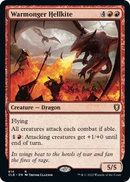 Image for Warmonger Hellkite (814) [Commander Legends: Battle for Baldur's Gate] - Magic: The Gathering