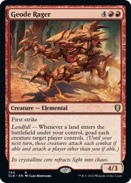 Image for Geode Rager (794) [Commander Legends: Battle for Baldur's Gate] - Magic: The Gathering