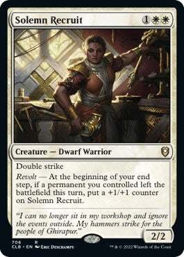 Solemn Recruit (708) [Commander Legends: Battle for Baldur's Gate]