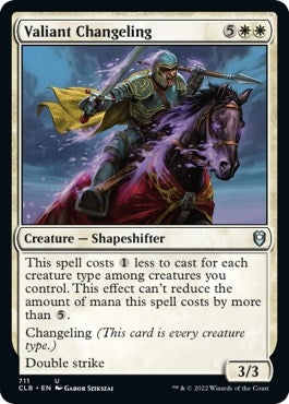 Image for Valiant Changeling (711) [Commander Legends: Battle for Baldur's Gate] - Magic: The Gathering