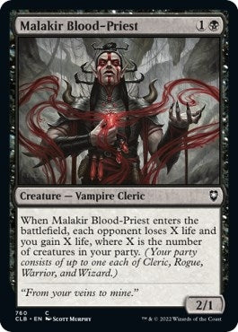 Image for Malakir Blood-Priest (760) [Commander Legends: Battle for Baldur's Gate] - Magic: The Gathering