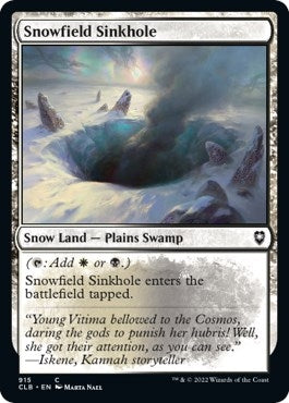 Snowfield Sinkhole (915) [Commander Legends: Battle for Baldur's Gate]