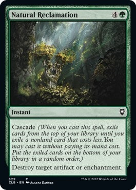 Natural Reclamation (829) [Commander Legends: Battle for Baldur's Gate]
