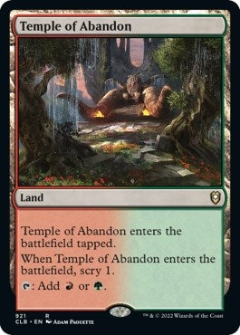 Image for Temple of Abandon (921) [Commander Legends: Battle for Baldur's Gate] - Magic: The Gathering