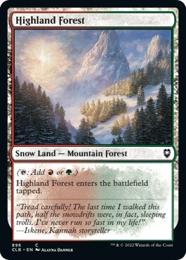 Image for Highland Forest (896) [Commander Legends: Battle for Baldur's Gate] - Magic: The Gathering