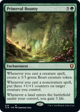 Image for Primeval Bounty (830) [Commander Legends: Battle for Baldur's Gate] - Magic: The Gathering