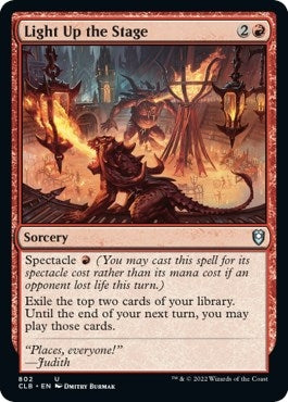 Image for Light Up the Stage (802) [Commander Legends: Battle for Baldur's Gate] - Magic: The Gathering