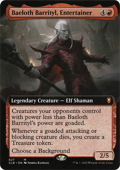 Image for Baeloth Barrityl, Entertainer (Extended Art) (627) [Commander Legends: Battle for Baldur's Gate] - Magic: The Gathering