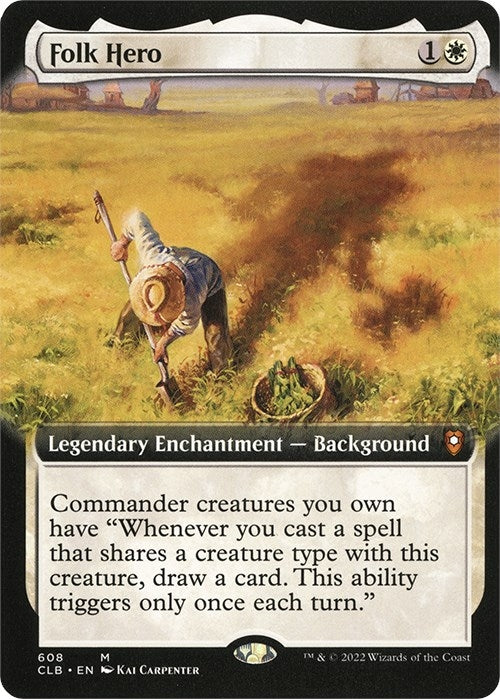 Image for Folk Hero (Extended Art) (608) [Commander Legends: Battle for Baldur's Gate] - Magic: The Gathering