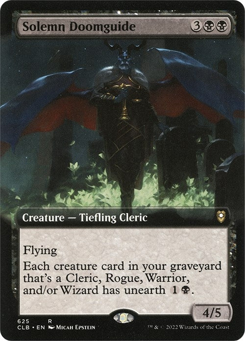 Image for Solemn Doomguide (Extended Art) (625) [Commander Legends: Battle for Baldur's Gate] - Magic: The Gathering