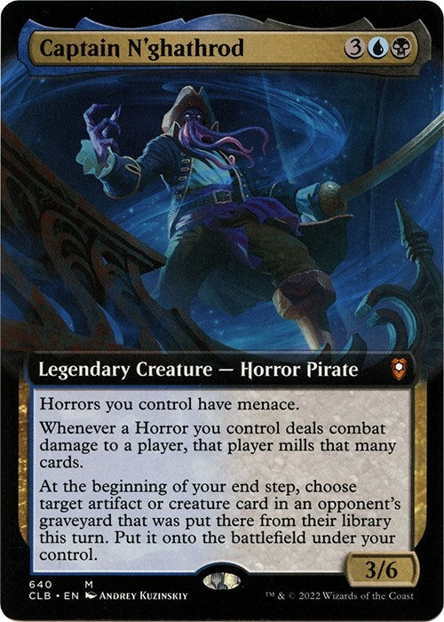 Image for Captain N'ghathrod (Extended Art) (640) [Commander Legends: Battle for Baldur's Gate] - Magic: The Gathering