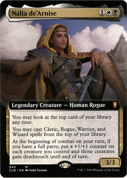 Nalia de'Arnise (Extended Art) (643) [Commander Legends: Battle for Baldur's Gate]