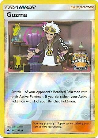 Image for Guzma - 115/147 (Regional Championships) [Staff] (115/147) [League & Championship Cards] - Pokemon