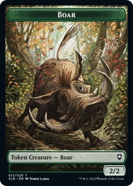 Image for Boar Token (12) [Commander Legends: Battle for Baldur's Gate] - Magic: The Gathering