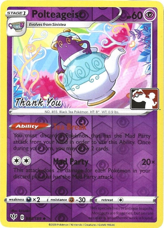 Image for Polteageist - 83/189 (Pokemon League) [Thank You] (083/189) [League & Championship Cards] - Pokemon