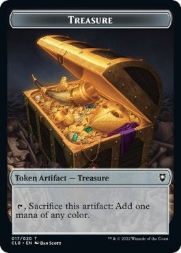 Image for Treasure // Knight Double-sided Token (17 // 2) [Commander Legends: Battle for Baldur's Gate] - Magic: The Gathering