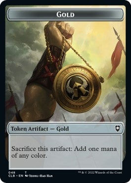 Image for Gold // Dragon Double-Sided Token (48 // 33) [Commander Legends: Battle for Baldur's Gate] - Magic: The Gathering
