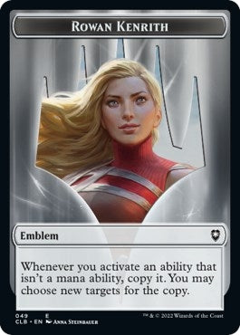 Image for Emblem - Rowan Kenrith // Copy Double-Sided Token (49 // 19) [Commander Legends: Battle for Baldur's Gate] - Magic: The Gathering