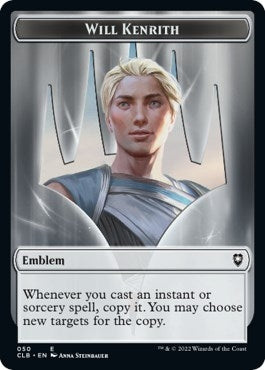 Image for Emblem - Will Kenrith // Copy Double-Sided Token (50 // 19) [Commander Legends: Battle for Baldur's Gate] - Magic: The Gathering