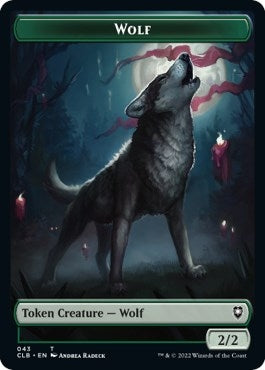 Image for Wolf // Insect Double-Sided Token (43 // 40) [Commander Legends: Battle for Baldur's Gate] - Magic: The Gathering