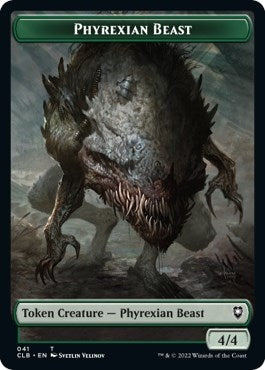 Image for Phyrexian Beast // Wurm Double-Sided Token (41 // 44) [Commander Legends: Battle for Baldur's Gate] - Magic: The Gathering