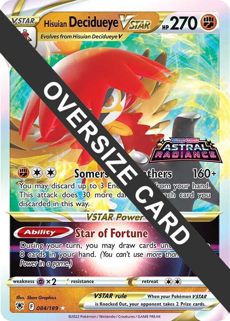 Image for Hisuian Decidueye VSTAR (084/189) [Jumbo Cards] - Pokemon
