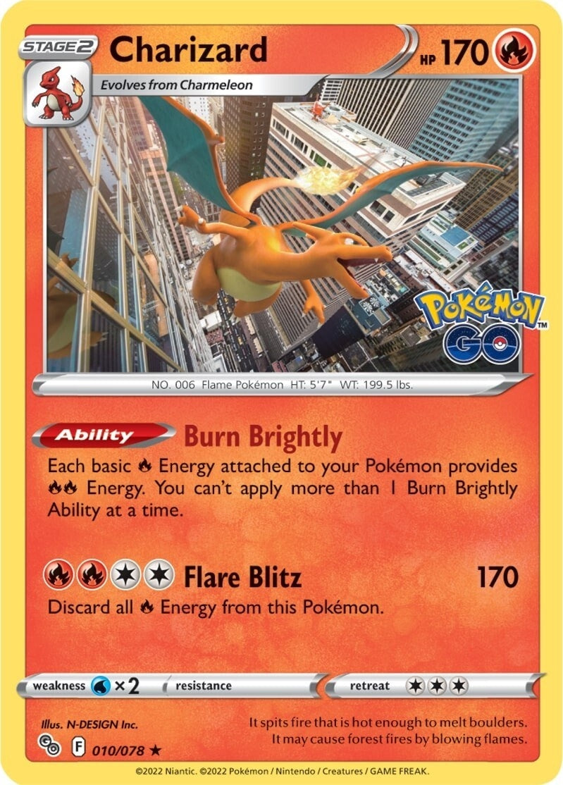 Image for Charizard (010/078) [Pokemon GO] - Pokemon