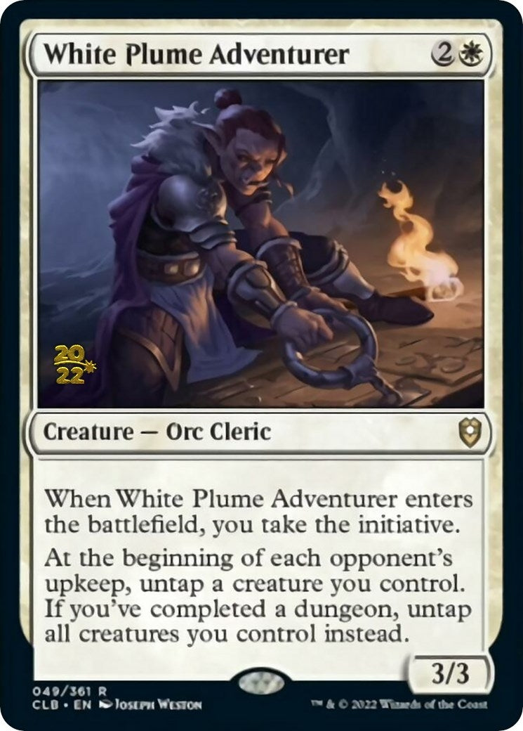 Image for White Plume Adventurer (49) [Prerelease Cards] - Magic: The Gathering