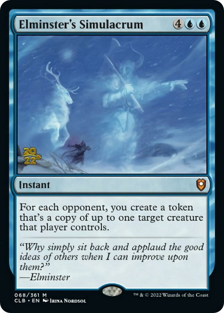 Image for Elminster's Simulacrum (68) [Prerelease Cards] - Magic: The Gathering