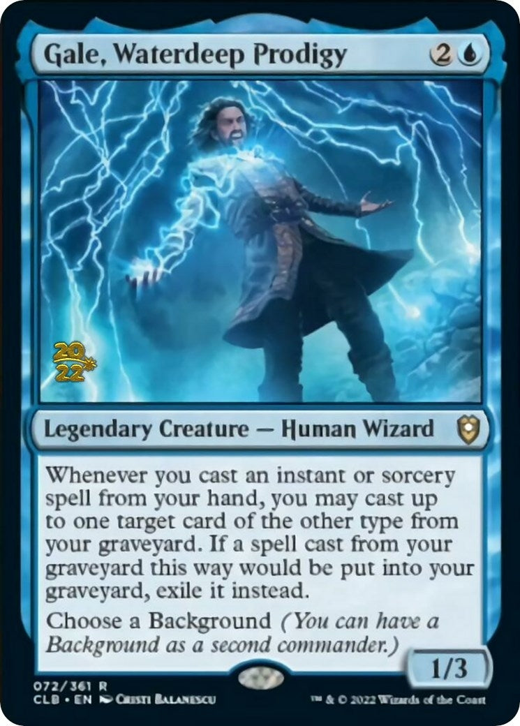 Image for Gale, Waterdeep Prodigy (72) [Prerelease Cards] - Magic: The Gathering