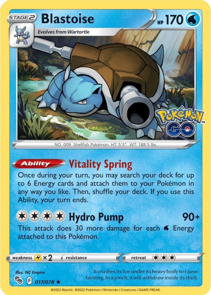 Image for Blastoise (017/078) [Pokemon GO] - Pokemon