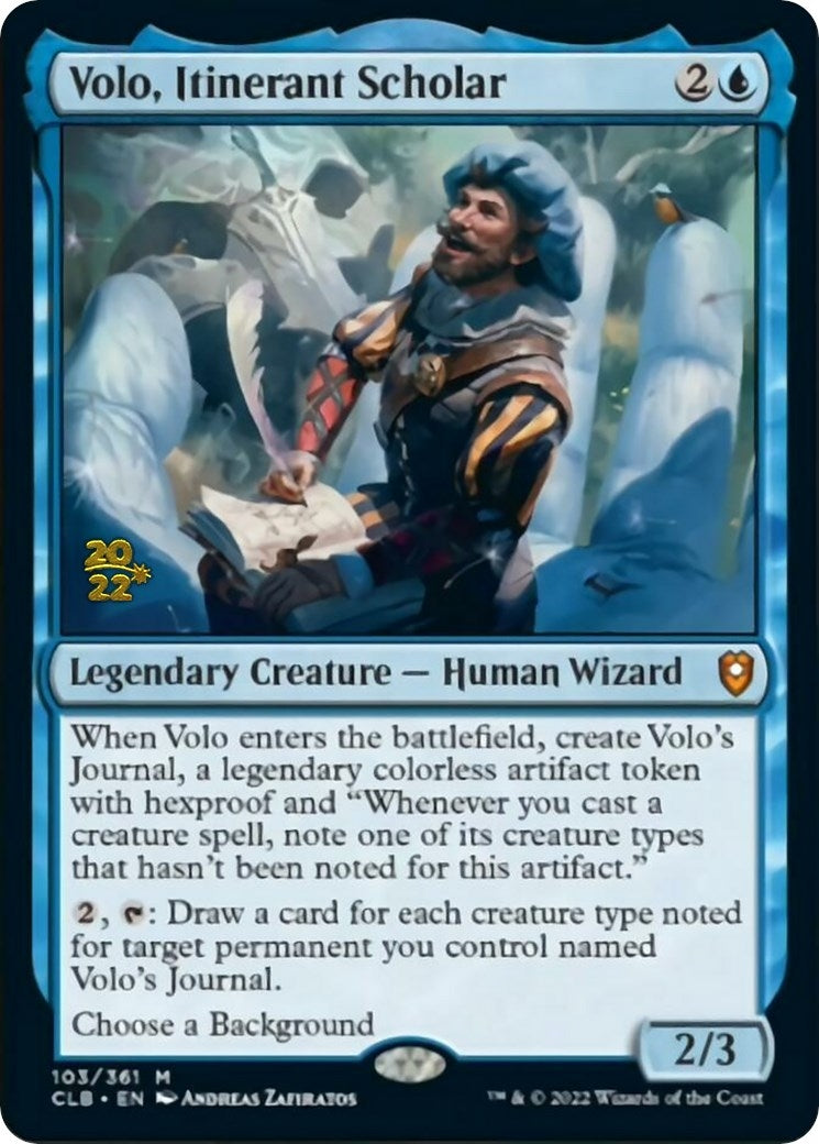 Image for Volo, Itinerant Scholar (103) [Prerelease Cards] - Magic: The Gathering