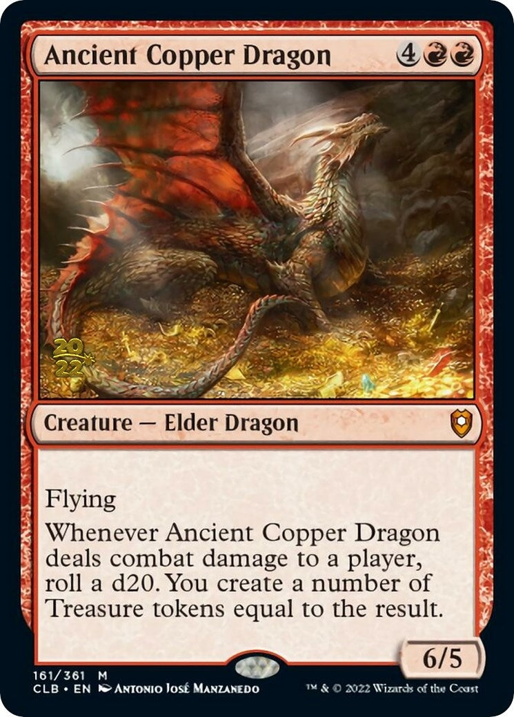 Image for Ancient Copper Dragon (161) [Prerelease Cards] - Magic: The Gathering