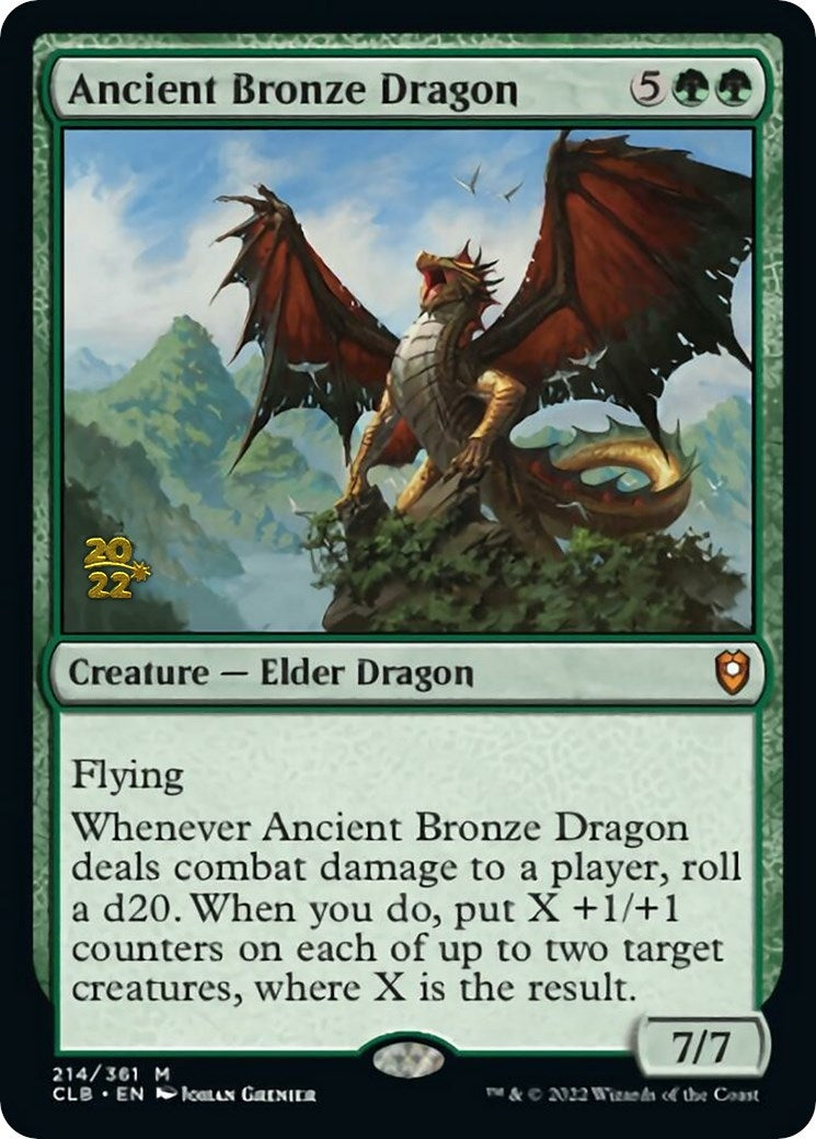 Image for Ancient Bronze Dragon (214) [Prerelease Cards] - Magic: The Gathering